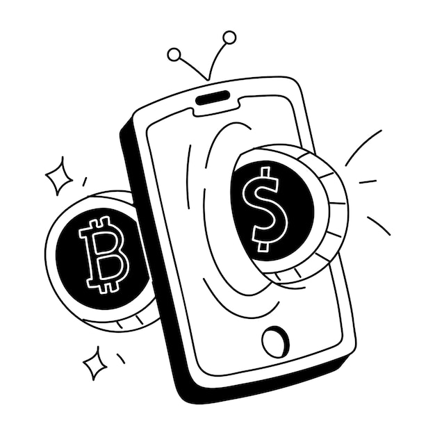 Paket mit Doodle-Icon für Business und Finanzen