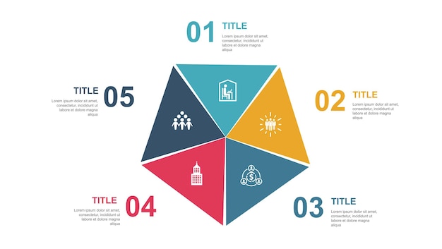 Paketkurier Schiff auf dem Seeweg Paketversicherung Expressversand Symbole Infografik-Design-Layout-Vorlage Kreatives Präsentationskonzept mit 5 Schritten