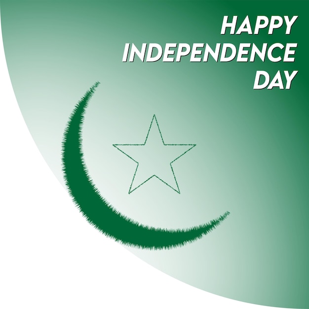 Pakistan-Unabhängigkeitstag-Vektor-Beitragsdesign
