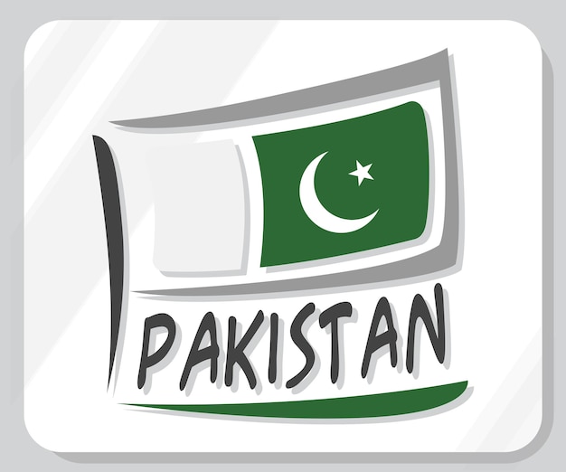 Pakistanische grafik-pride-flaggen-ikone