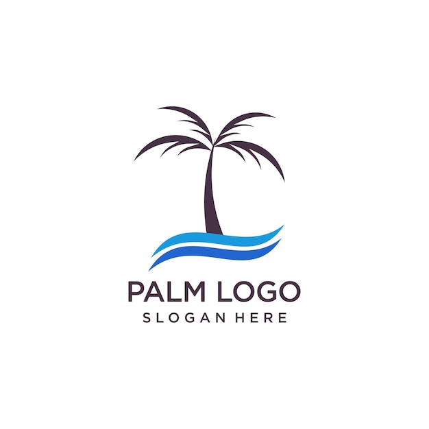 Palm Beach-Logo mit modernem Design für Ihr Unternehmen oder Ihr Geschäft