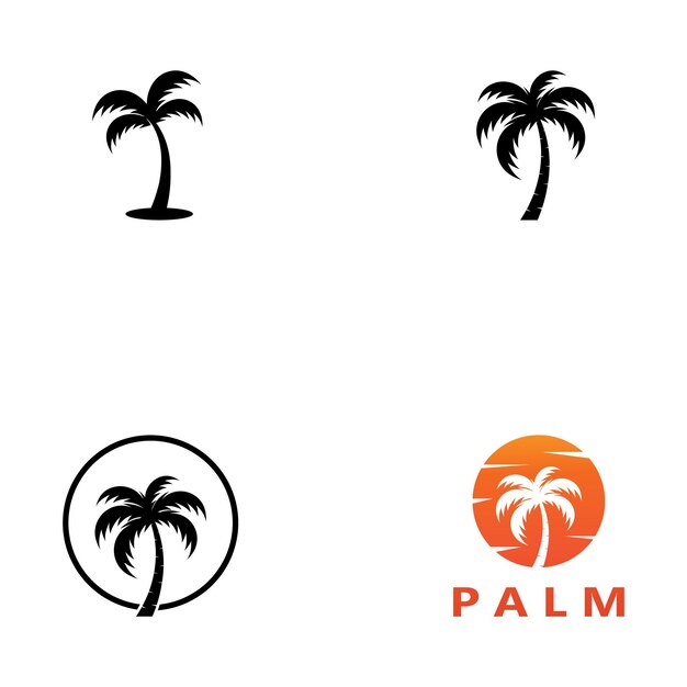 Palme-sommer-logo-vorlage