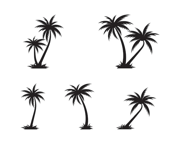 Palme symbol vorlage vektor illustration