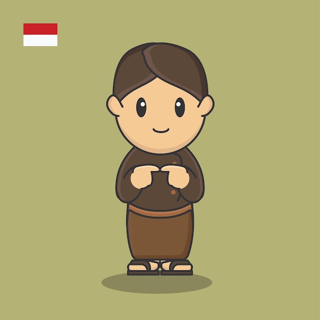 Pancasila tag unabhängigkeitstag august flagge cartoon indonesien kartini garuda silhouette avatar flach