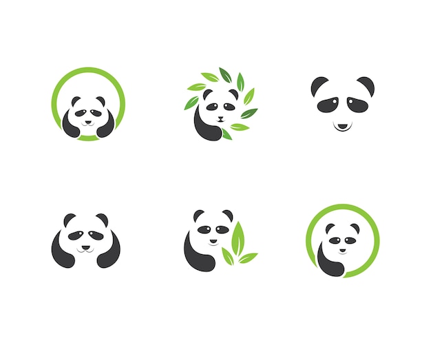 Vektor panda-illustration-logo-vektor
