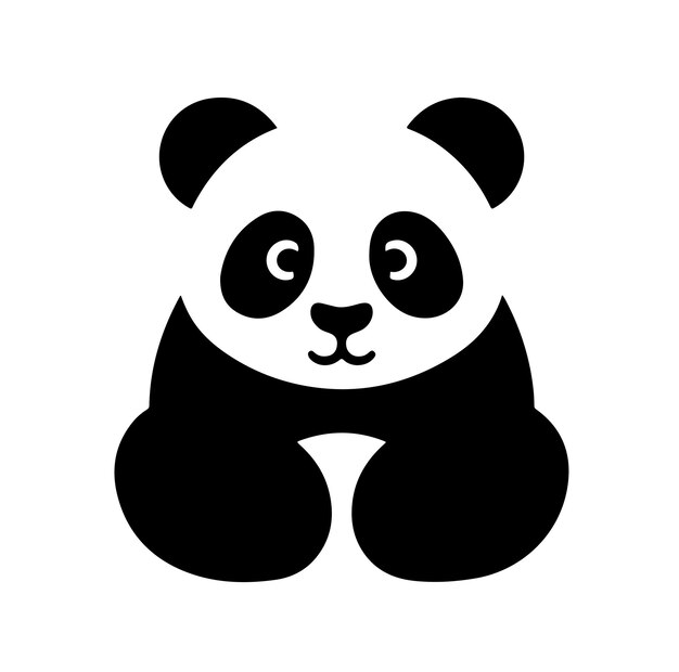 Panda-Illustrations-Design Silhouette-Stil