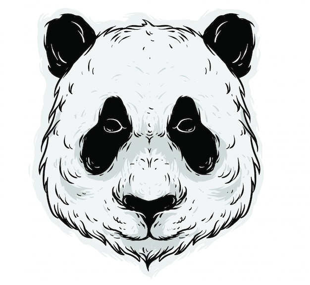 Panda Kopf Design