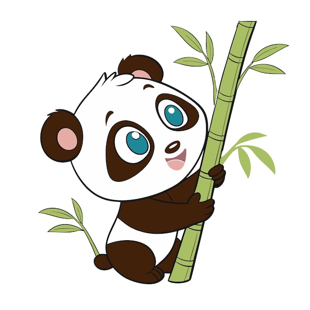 Panda-Zeichentrickfilm-Design