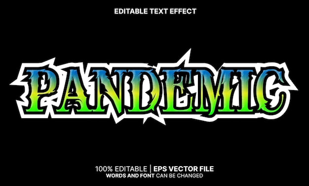 Pandemie-texteffekt