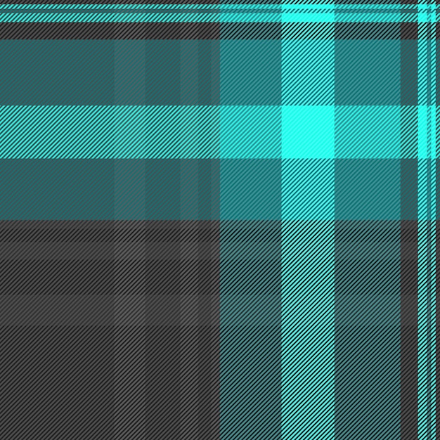 Vektor pano-textur tartan plaid bequemer vektormusterstoff wohnung hintergrundprüfung nahtloses textilien in grauen und cyanfarbenen farben