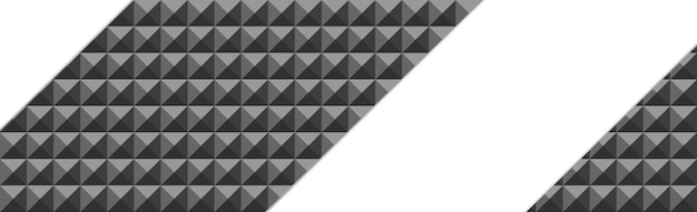 Panoramische schwarze Webhintergrundvorlage aus vielen identischen Quadraten mit Platz für Text Vektor