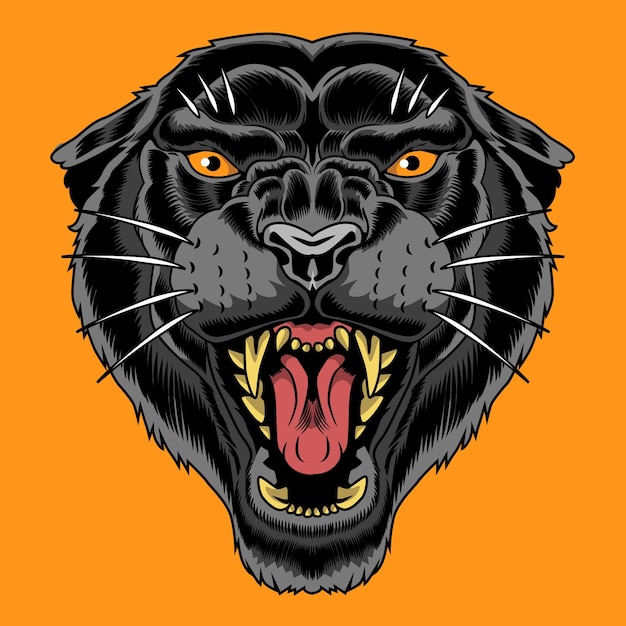 Vektor panther-logo