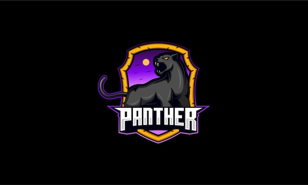 Vektor panther maskottchen logo