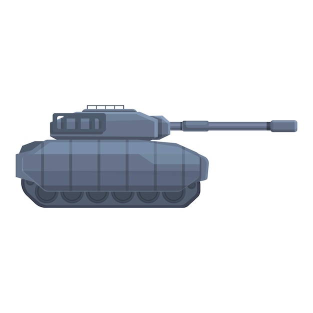 Panzer-kampfpanzer-symbol-cartoon-vektor militärischer krieg fahrzeugpistole