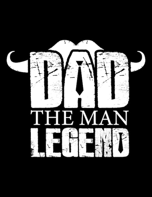Vektor papa das mann-legenden-t-shirt-design