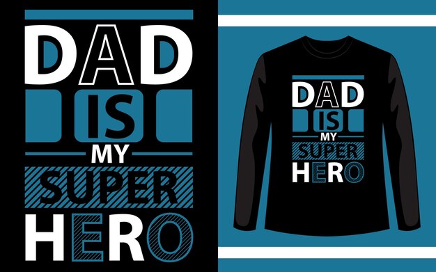 Papa ist mein superheld-typografie-t-shirt-design