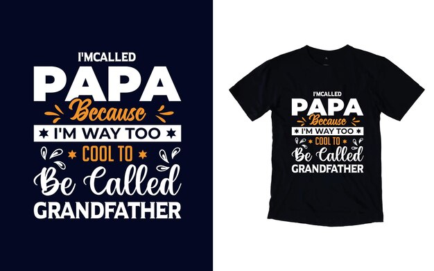 Papa-t-shirt-design typografie-t-shirt-design zum vatertag