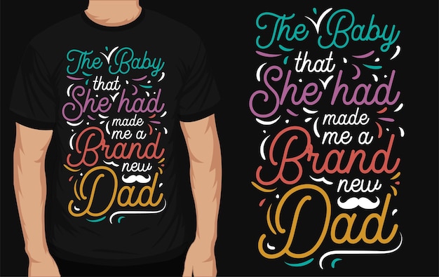 Papa-typografie-t-shirt-design