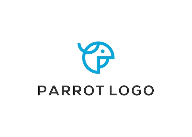 Papagei-logo-design-vektor-vorlage