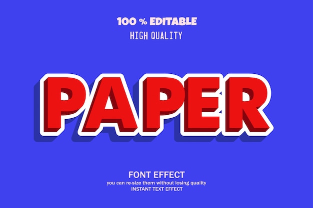 Papier 3d-textstil,