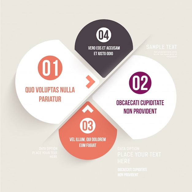 Papier-banner element infografik layout