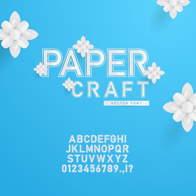 Papier bastelschrift