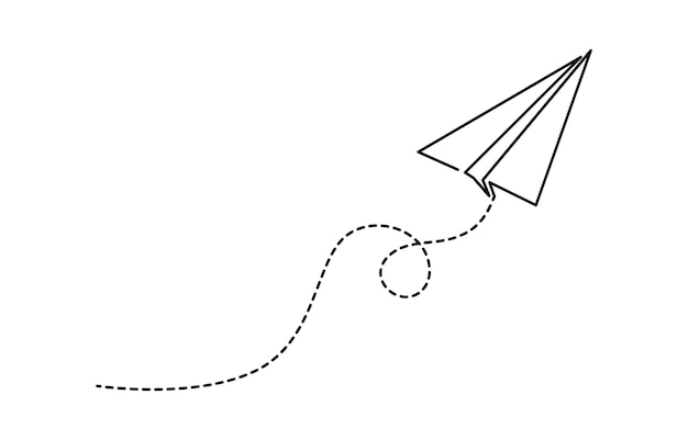 Papier-Flugzeug-Symbol