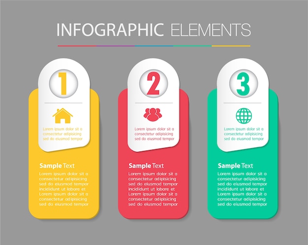 Papier-textfeld-vorlage, banner infografiken