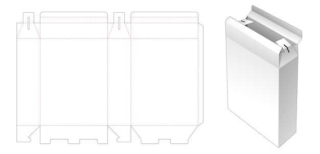 Papierbehälter Box gestanzte Vorlage