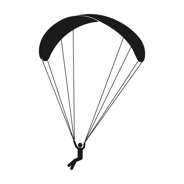 Paragliding-symbolvektor