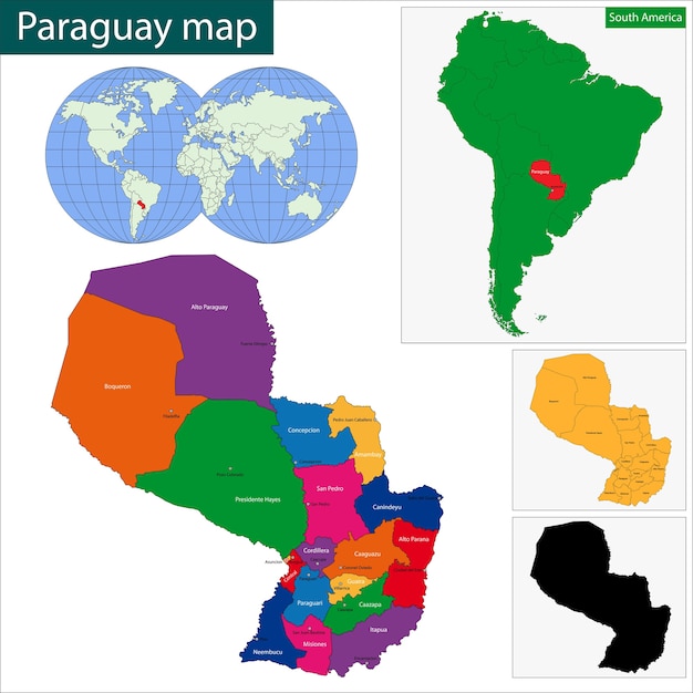 Paraguay karte
