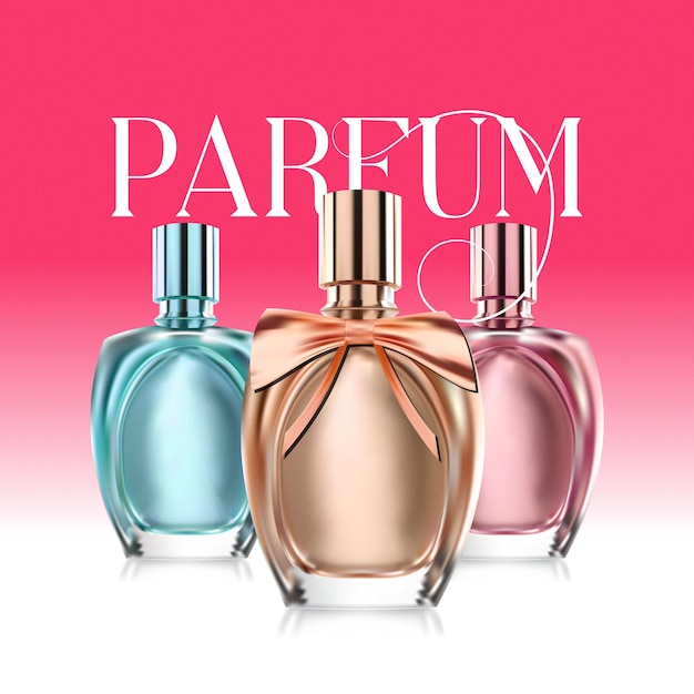 Parfum-Vektor-Illustration Luxus-Eau de Parfum