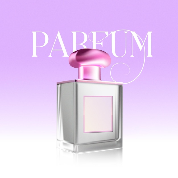 Parfum-Vektor-Illustration Luxus-Eau de Parfum