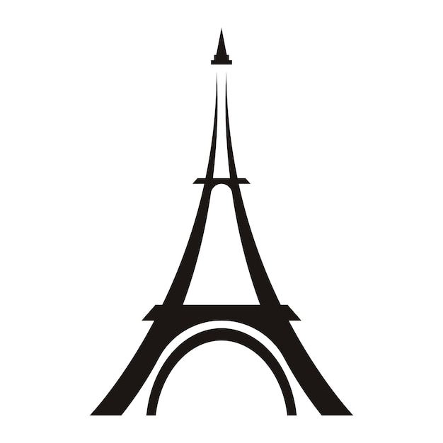 Vektor paris und eiffelturm-logo-vektor-icon-illustrator-design-vorlage