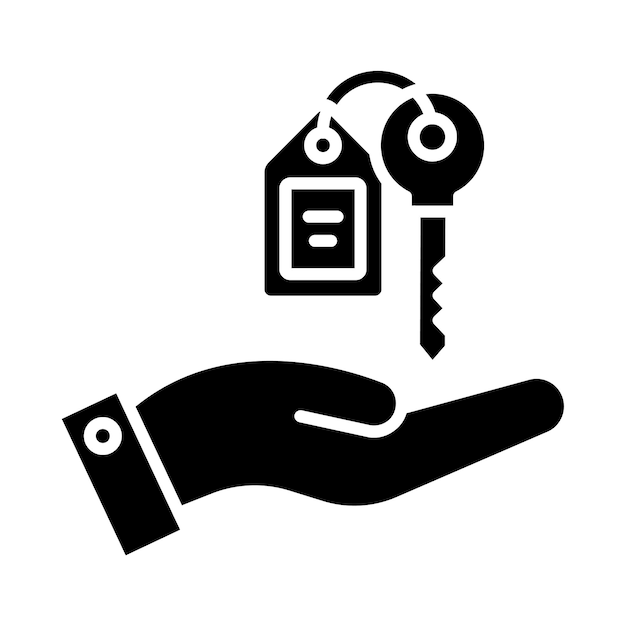 Parkplatz-Symbol für Parkbedienstete