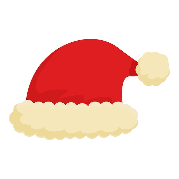 Partyhut-Symbol Cartoon-Vektor Weihnachten Weihnachtsmann Weihnachtsmaske