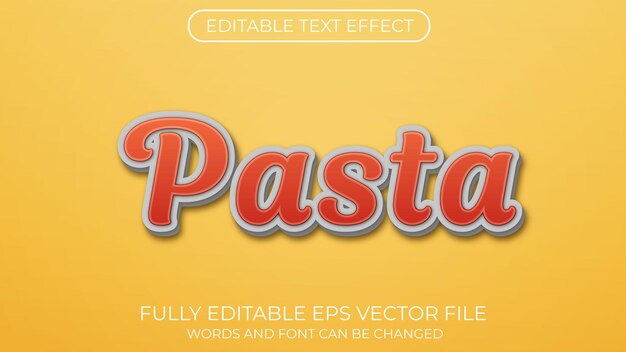 Pasta-text-effekt