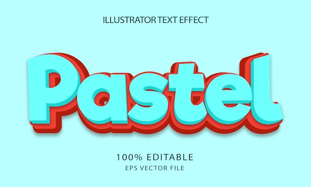 Pastell-3d-texteffekt