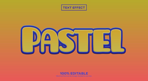 Pastell-text-effekt