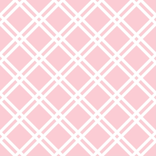 Pastellrotes, abstraktes, geometrisches, nahtloses musterdesign mit diagonalen quadraten und weißen linien