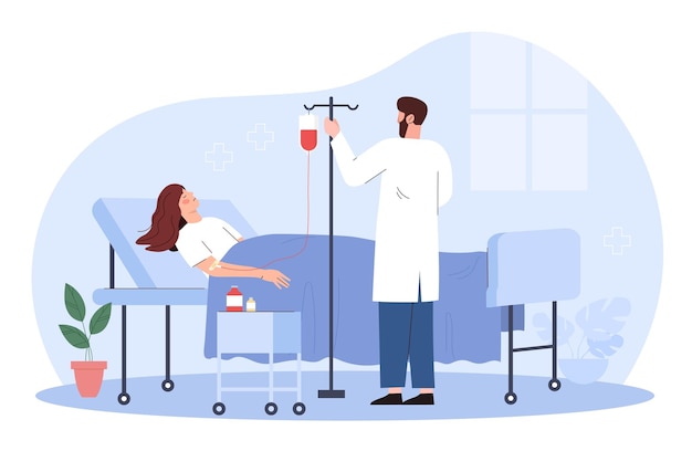 Patient und Arzt
