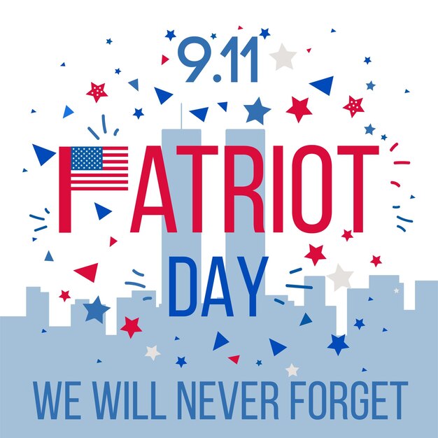 Patriot day banner