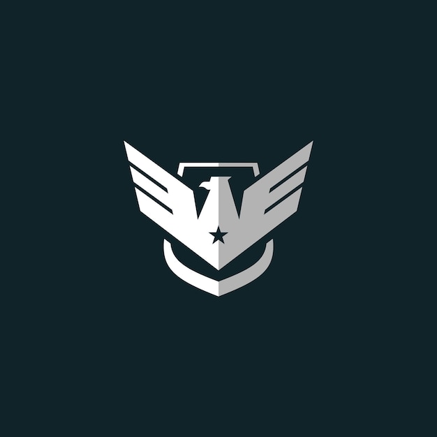 Vektor patriot eagle logo vorlage design