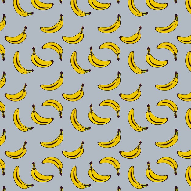 Patron-bananen, amarillas und fundo gris