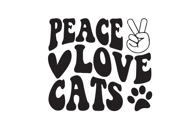 Peace love cats t-shirt