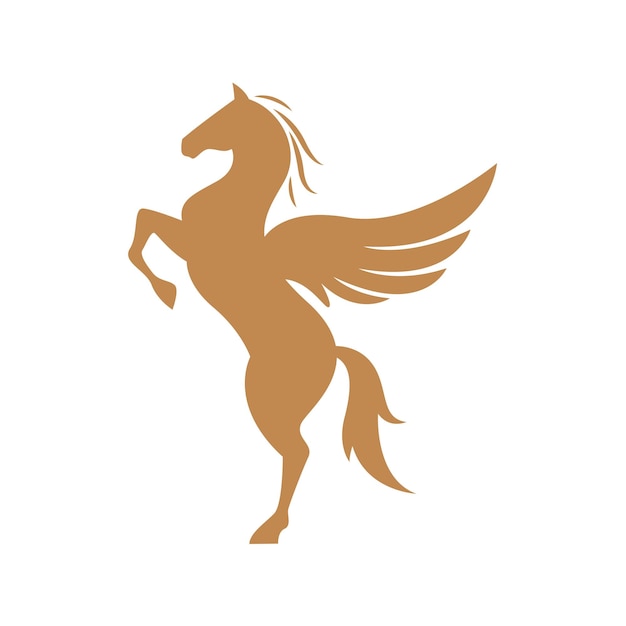 Vektor pegasus-logo-icon-design-illustration