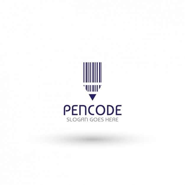 Pen-code logo-vorlage