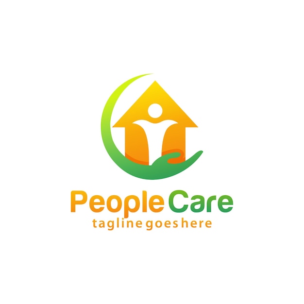 People Care Logo-Design-Vorlage