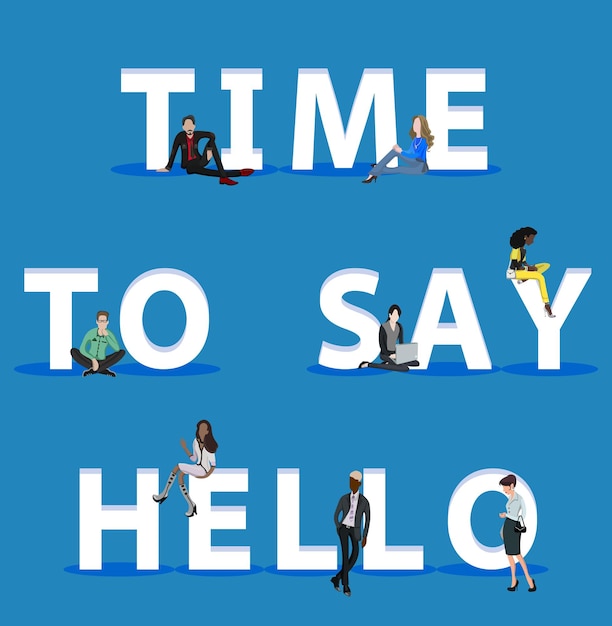 People on Time To Say Hello für die Web Mobile App