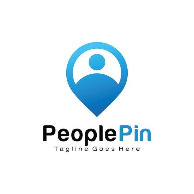 People pin logo-design-vorlage